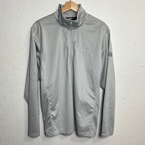 The North Face Men’s Grey 1/4‎ Zip Pullover Long Sleeve Size Large